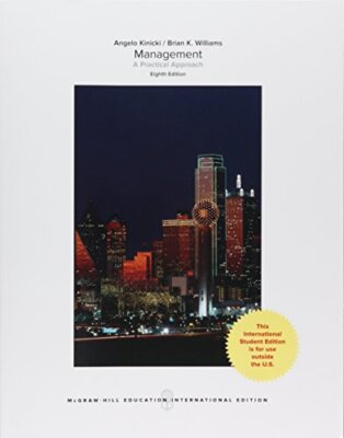 MANAGEMENT: A PRACTICAL INTRODUCTION, 8E By Angelo Brian K. Williams Kinicki VG+-image