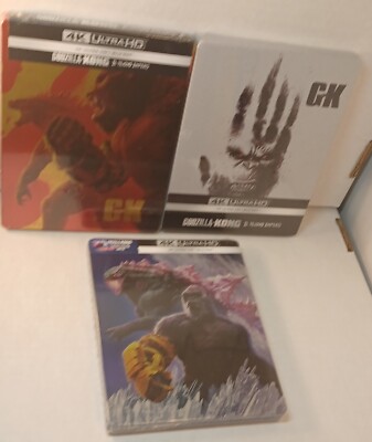 Godzilla X Kong New Empire 4K Steelbook-EU IMPORT- 3 Different Versions-NEW-image