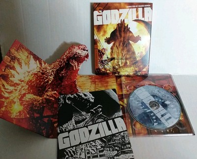 Godzilla (Criterion Collection) (Blu-ray, 1954) Slip Case Booklet Pop-Up Cover -image