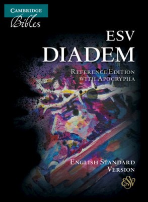 ESV Diadem Reference Edition with Apocrypha, Black Calf Split Leather,-image