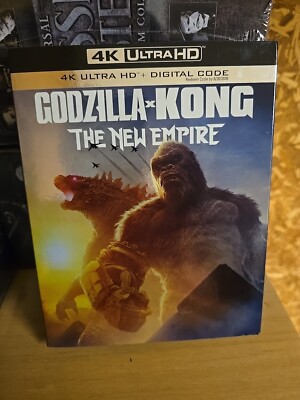 Godzilla x Kong The New Empire 4K UHD Blu-Ray with SLIPCOVER New Sealed Mint-image