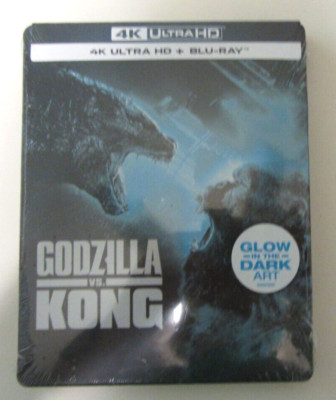 4K, Godzilla vs. Kong (Blu-ray) STEELBOOK, BRAND NEW-image