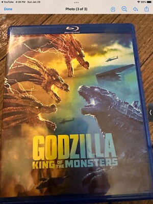 Godzilla: King of the Monster (Blu-Ray/DVD, Aug 2019, 2 Discs)-image