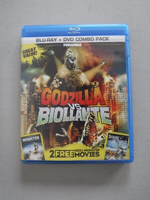 Godzilla vs. Biollante/Monster/Shark vs. Octopus (Blu-ray/DVD, 2013, 2-Disc Set)-image