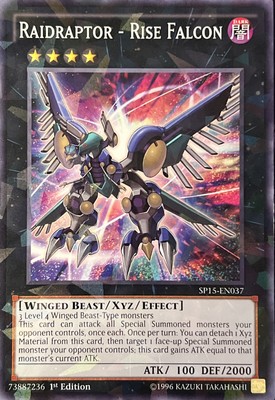 Raidraptor - Rise Falcon SP15-EN037 1st Edition Shatterfoil Rare VLP-image
