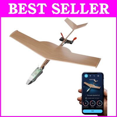 Next-Gen Remote-Controlled Balsa Airplane Kit with Autopilot & Gyro Stabilizer-image