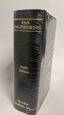 Fan Engineering Handbook 9th Edition Howden Buffalo Unopened Book Free Shipping-image
