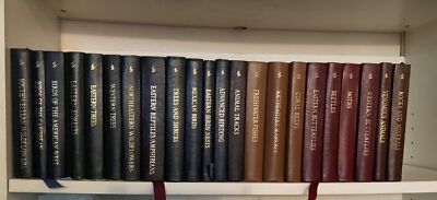 Easton Press Roger Tory Peterson Field Guide Set 22 Leather Audubon-image
