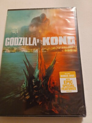 Godzilla Vs Kong DVD + BONUS DISC BRAND NEW-image