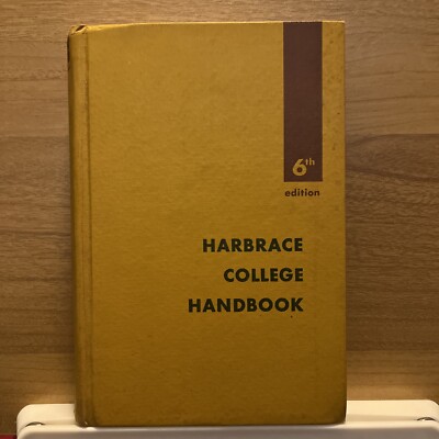 Harbrace College Handbook Vintage Hardcover Book 1967 6th Edition-image