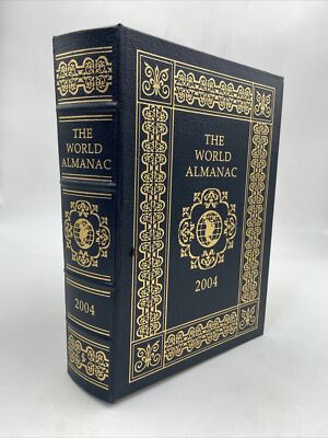 The World Almanac 2004 Easton Press Leather Bound Reference Book-image