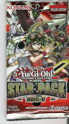 Yu-Gi-Oh Cards Star Pack ARC-V Booster Packs (5 Pack Lot) Sealed, Unsearched-image