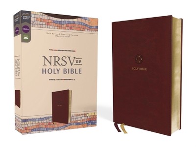 NRSVue, Holy Bible, Leathersoft, Burgundy, Comfort P (Leather Bound) (UK IMPORT)-image