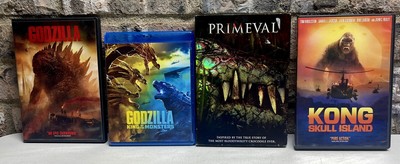 ( Lot of 4 ) Monster Movies on DVD/Blu-Ray Featuring King Kong, Godzilla & More!-image