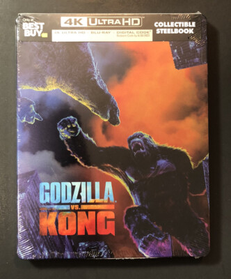 Godzilla vs Kong [ Limited Edition STEELBOOK ] (4K Ultra HD + Blu-ray) NEW-image