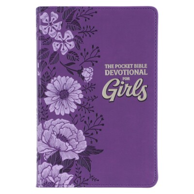 Devotional Purple Faux Leather Pocket Devotional For Girls-image