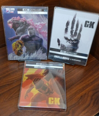 Godzilla X Kong New Empire 4K Steelbook-EU IMPORT- 3 Different Versions-NEW!-image