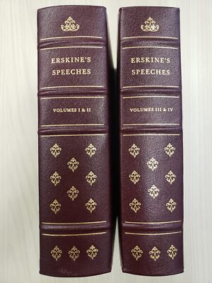 Speeches of Lord Erskine (Erskine's Speeches) (Four Volumes in Two Books)-image