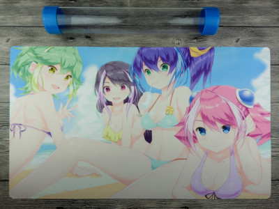 Ygomat ARC-V Rin&Hiiragi Yuzu&Kurosaki Ruri&Seren  Custom Playmat Free Best Tube-image