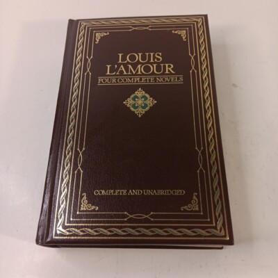 Louis L'Amour Four Complete Novels Leather Bound by Louis L'Amour VG-image