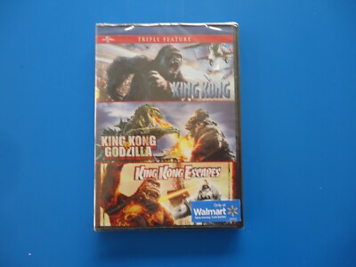 KING KONG 2005 + KING KONG VS GODZILLA + KING KONG ESCAPES New DVD 3 Films-image
