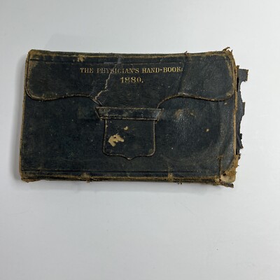 Vintage 1880's Physicians Handbook Leather -image