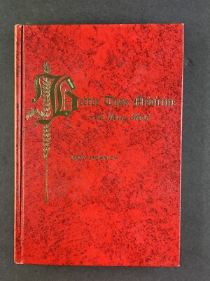 Better Than Medicine A Merry Heart by Leroy Brownlow HC Red Faux Leather-image