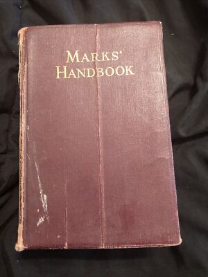 Mechanical Engineers Handbook Marks Handbook 1941 Textbook Edition 4th Edition-image