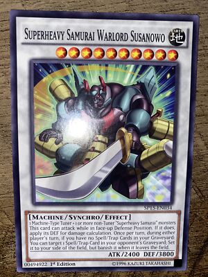 Yu-Gi-Oh! Superheavy Samurai Warlord Susanowo SP15-EN034 1st Edt. Common 💎-image