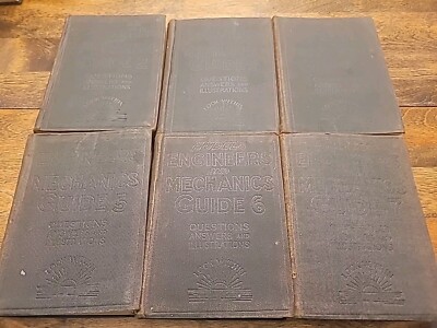 AUDELS  Engineers and Mechanics Guide 1921 Lot of Six Volumes 2,3,4,5,6,7-image