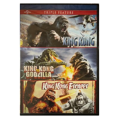 King Kong Triple Feature (DVD, 2014) - NEW SEALED-image