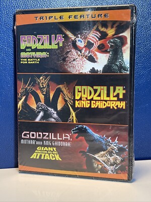 Godzilla Vs. King Ghidorah (DVD, 1992) G. & Mothra / Mothra & King Gidorah  NEW!-image