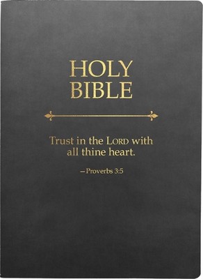 KJV Holy Bible, Trust in the Lord Life Verse Edition, Large Print, Black Ultraso-image
