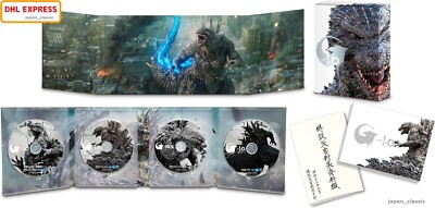 GODZILLA -1.0 DELUXE EDITION 4K ULTRA HD 4 BLU-RAY 4 DISK SET + BOOKLET JAPAN-image