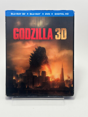 Godzilla 3D Blu-ray 3D w/ Lenticular Slipcover 2014-image