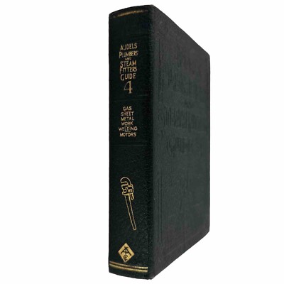 Vintage Audel's Plumbers And Steam Fitters Guide Graham Vol 4 1947 Illustrated-image