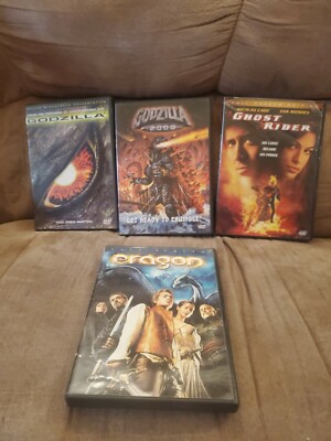 Lot Of 4: Godzilla, Godzilla 2000, Ghost Rider, And Eragon-image