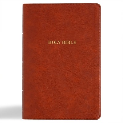 KJV Giant Print Reference Bible, Burnt Sienna Leathe (Leather Bound) (UK IMPORT)-image