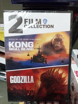 Kong Skull Island (2017) & Godzilla (2014) DVD 2 Film Collection Set New-image