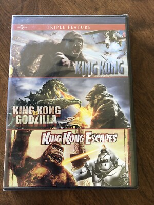 King Kong, King Kong vs Godzilla, King Kong Escapes Movie DVD BRAND NEW SEALED-image