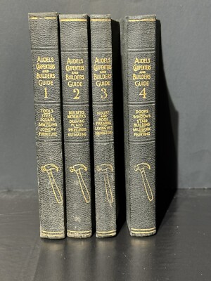 Audels Carpenters And Builders Guide Volume 1-4, 1936 Printing-image
