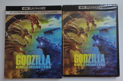 GODZILLA KING OF THE MONSTERS 4K ULTRA HD + BLU-RAY + Digital NEW w/ Slip Cover-image