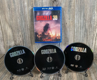 Godzilla 3D (Blu-ray 3D/Blu-ray/DVD 2014 WS) Sci-Fi Elizabeth Olsen Action-image