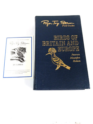 Roger Tory Peterson Birds of Britain and Europe Easton Press Bookplate 1984-image
