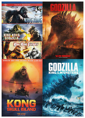 King Kong & Godzilla Movie Collection (DVD) (4-Pack) (Boxset) DVD-image
