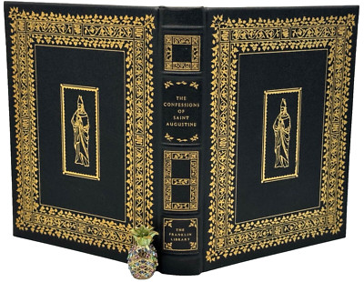 Franklin Library CONFESSIONS OF SAINT AUGUSTINE Collectors Edition ILLUSTRATED!!-image
