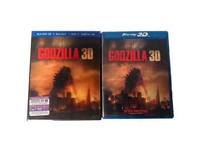 Godzilla (Blu-ray/DVD, 2014, Digital Copy Ultraviolet 3D) Brand New-image