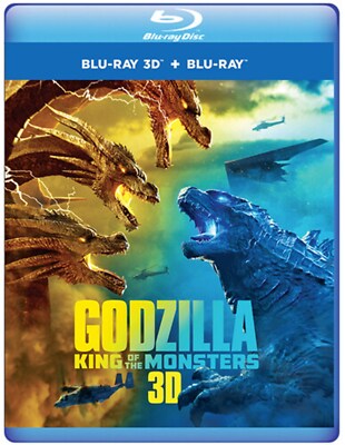 Godzilla King of the Monsters [3D Blu-ray + Blu-ray] Blu-ray  NEW-image