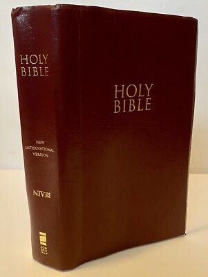 Holy Bible Zondervan NIV Reference Burgundy Leather-image
