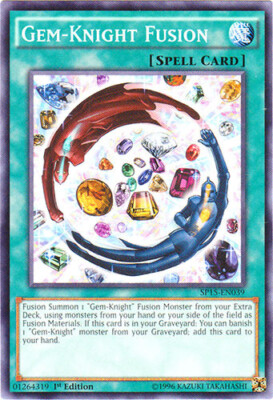 1 x Gem-Knight Fusion - SP15-EN039 - Common - 1st Edition Near Mint, English-image